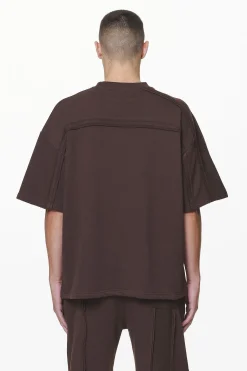 Pegador Abart Inside Out Boxy Tee Washed Oak Brown