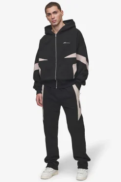 Pegador Aderno Wide Sweat Pants Washed Black Light Beige