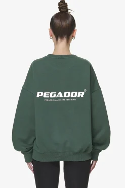 Pegador Aelva Logo Heavy Oversized Crew Neck