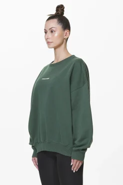 Pegador Aelva Logo Heavy Oversized Crew Neck