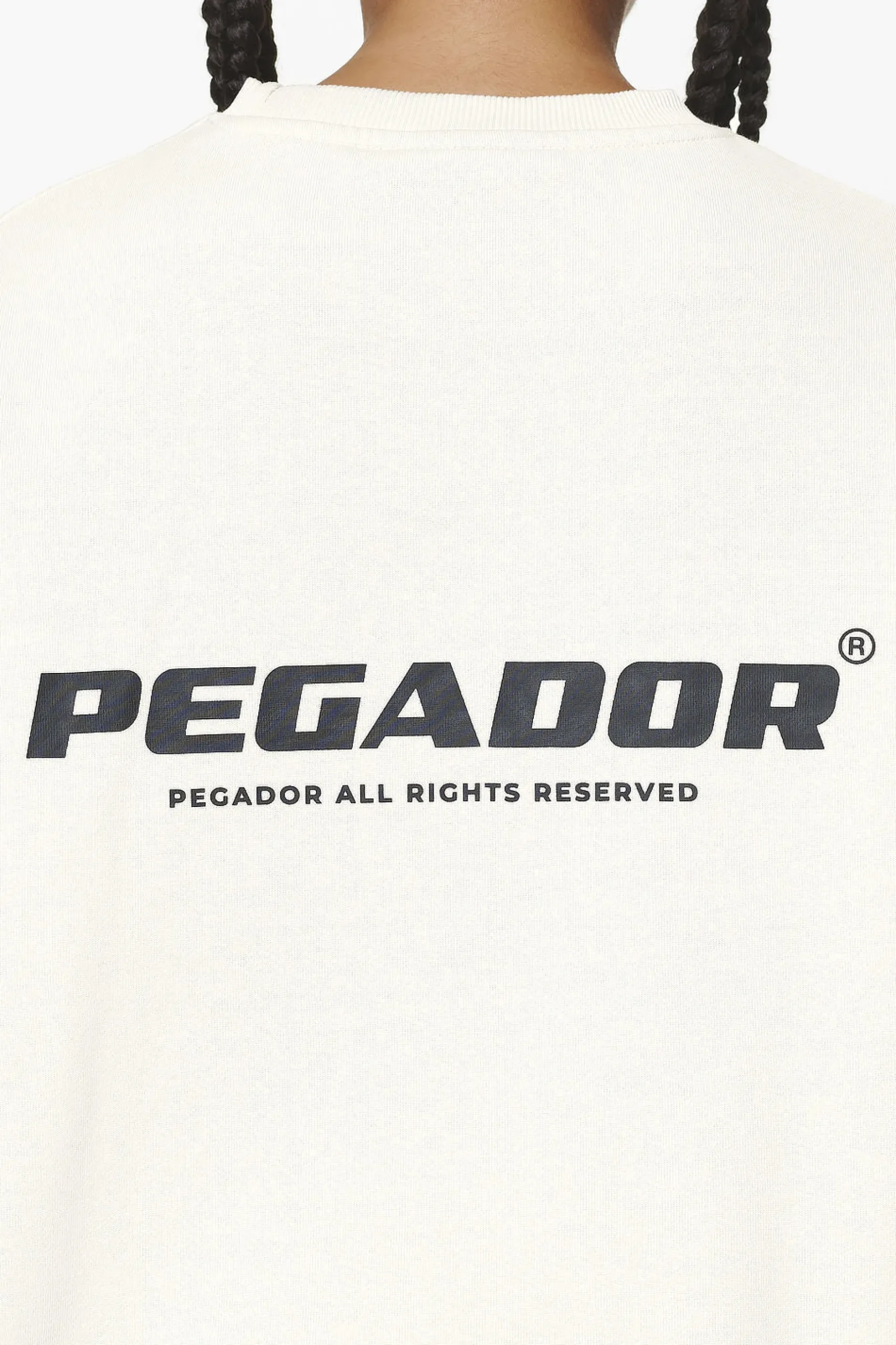 Pegador Aelva Logo Heavy Oversized Crew Neck