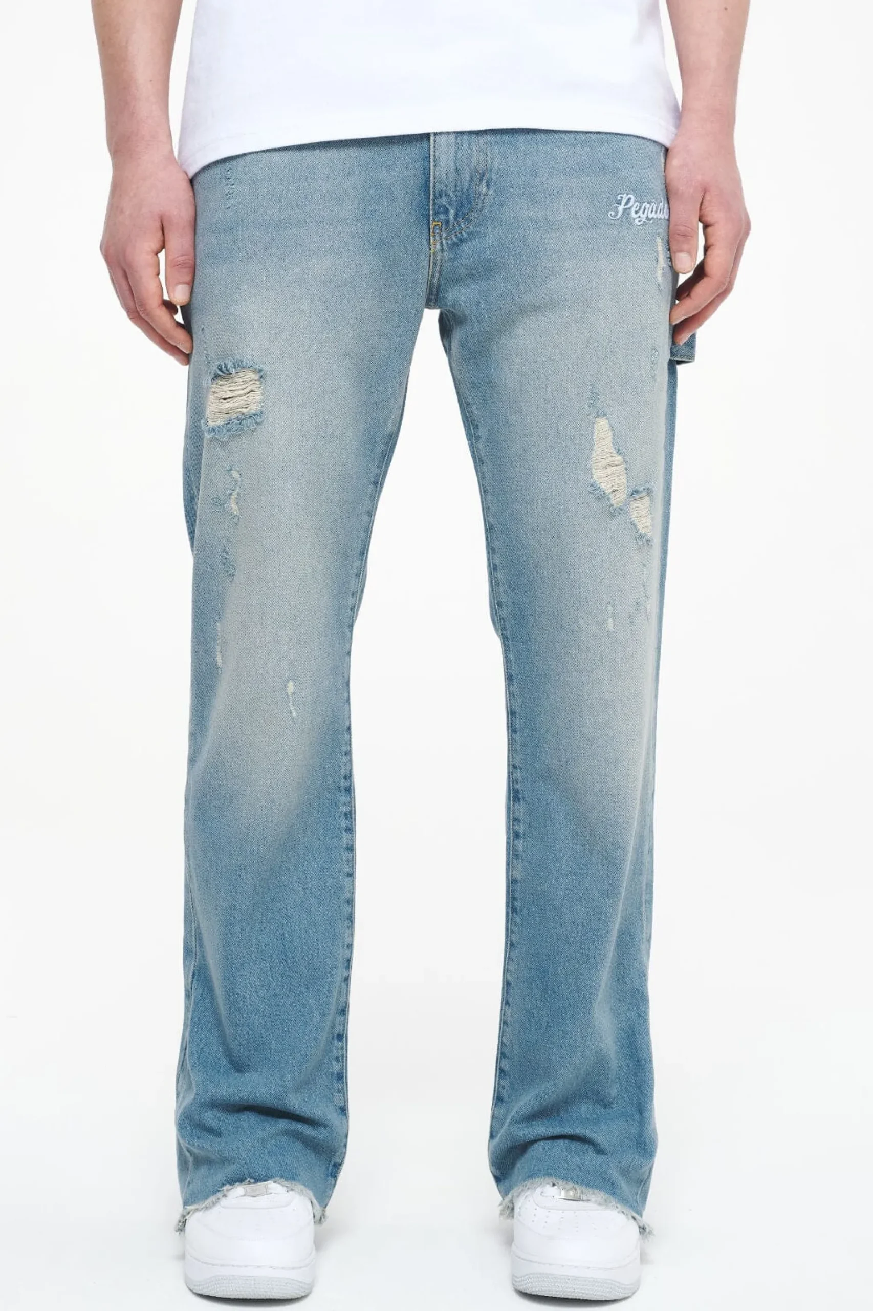 Pegador Alma Flared Jeans Washed Light Blue