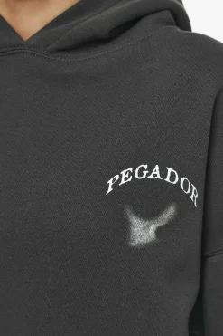 Pegador Angel Oversized Hoodie Vintage Washed Iron Grey