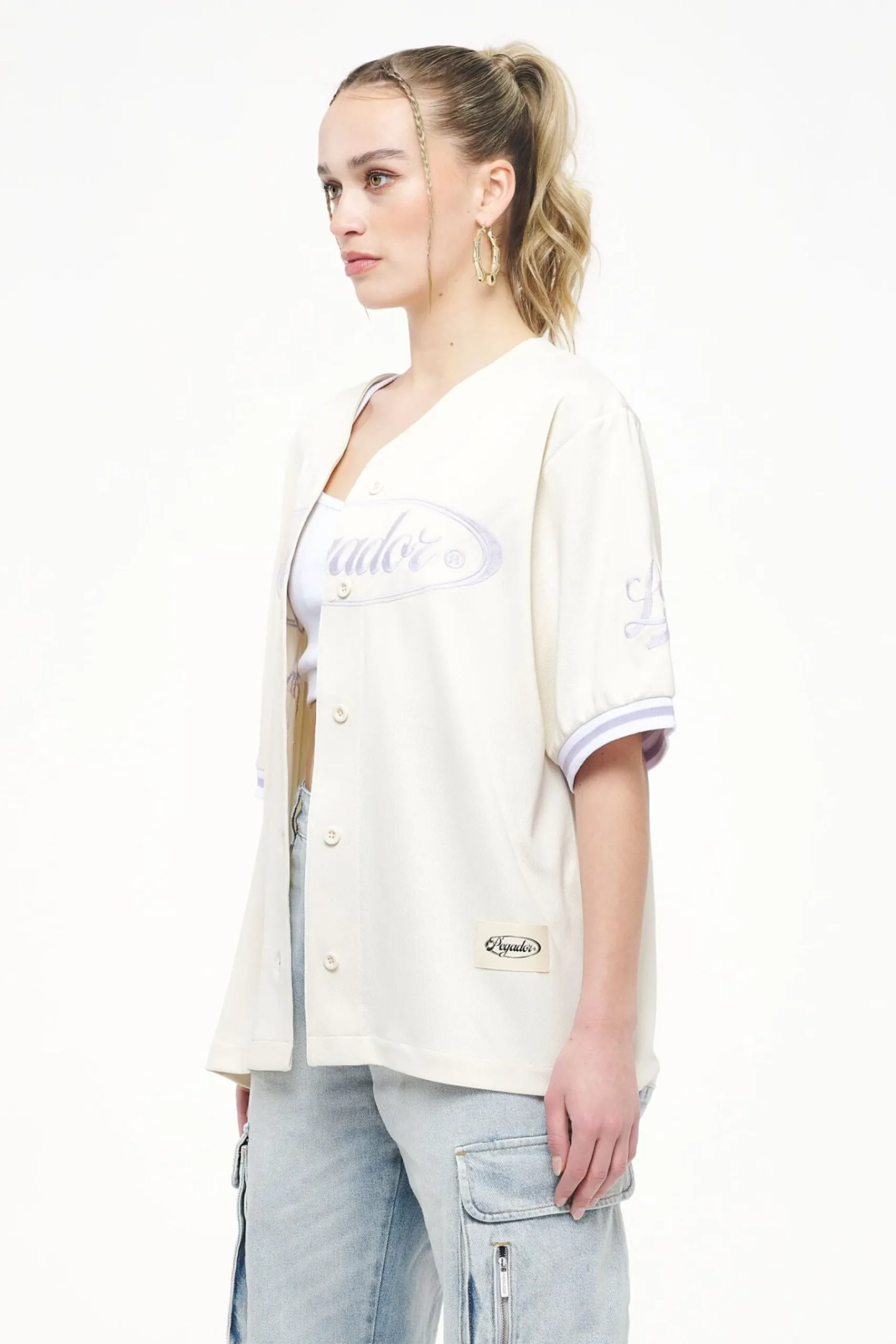 Pegador Angeles Oversize Baseball Shirt Angels Cream