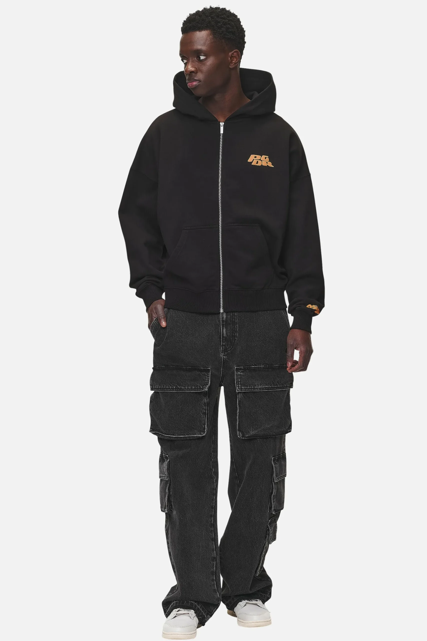 Pegador Astor Boxy Sweat Jacket Washed Black