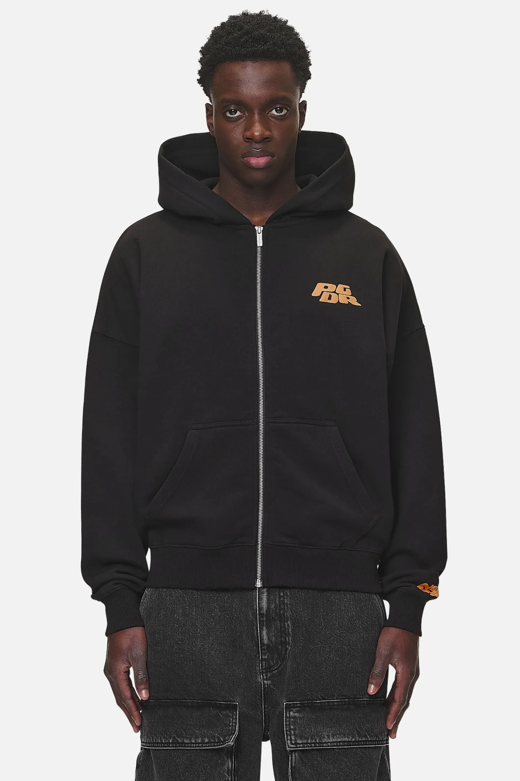 Pegador Astor Boxy Sweat Jacket Washed Black