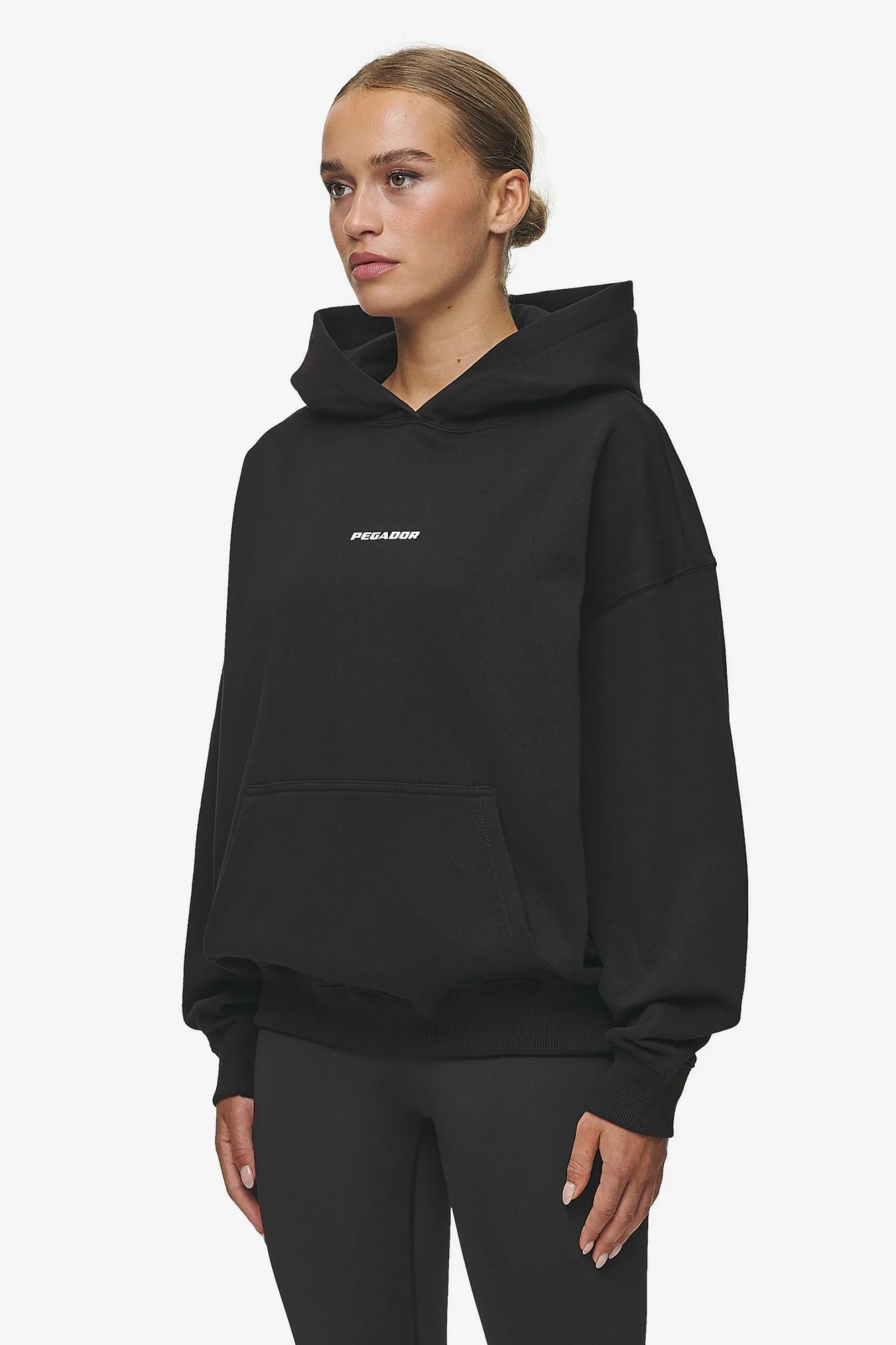 Pegador Atna Logo Oversized Hoodie White
