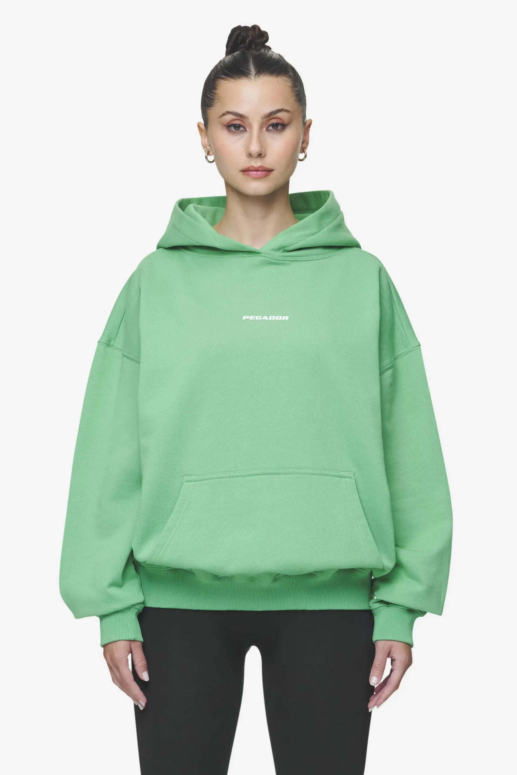 Pegador Atna Logo Oversized Hoodie White