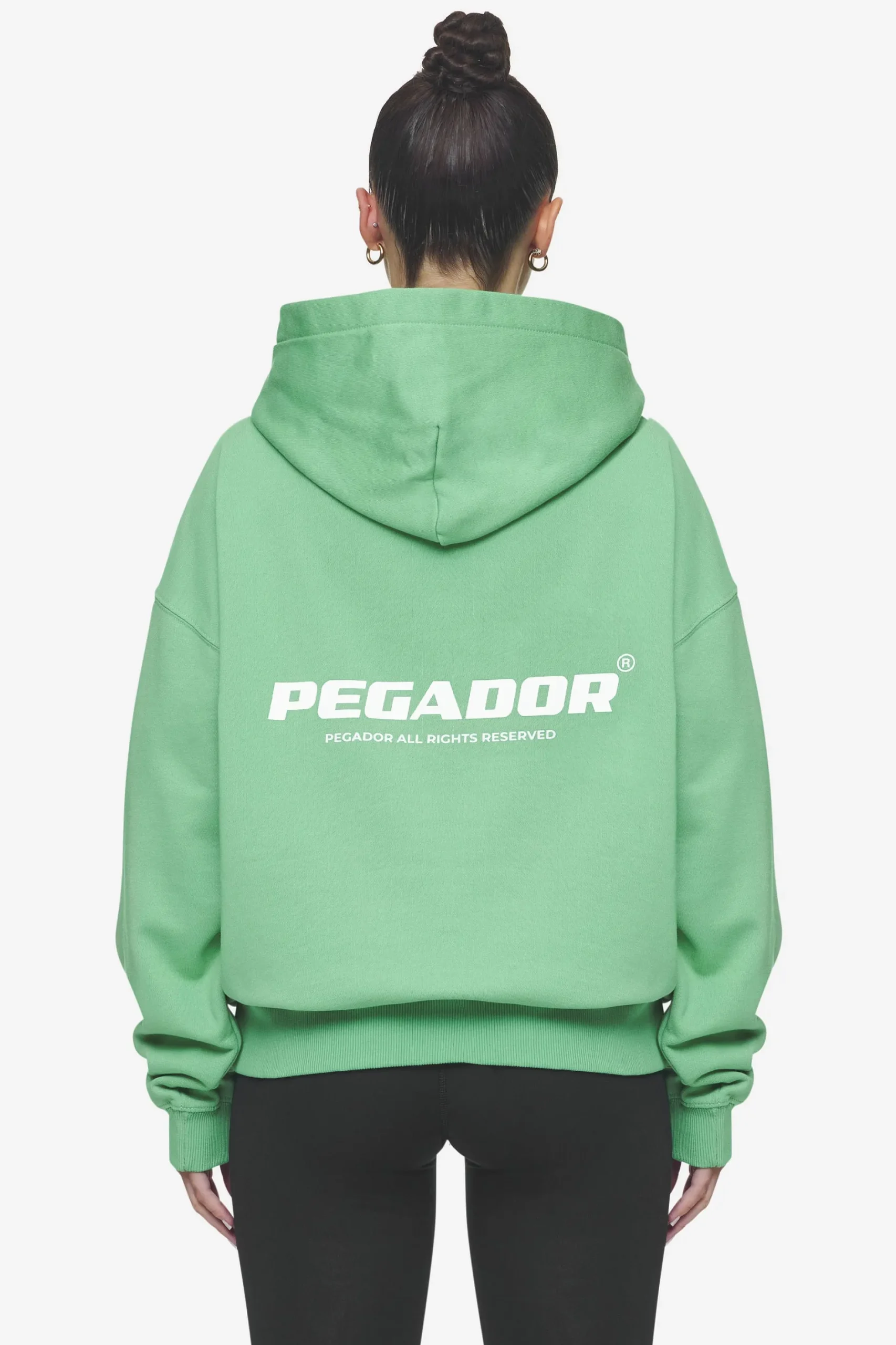 Pegador Atna Logo Oversized Hoodie White