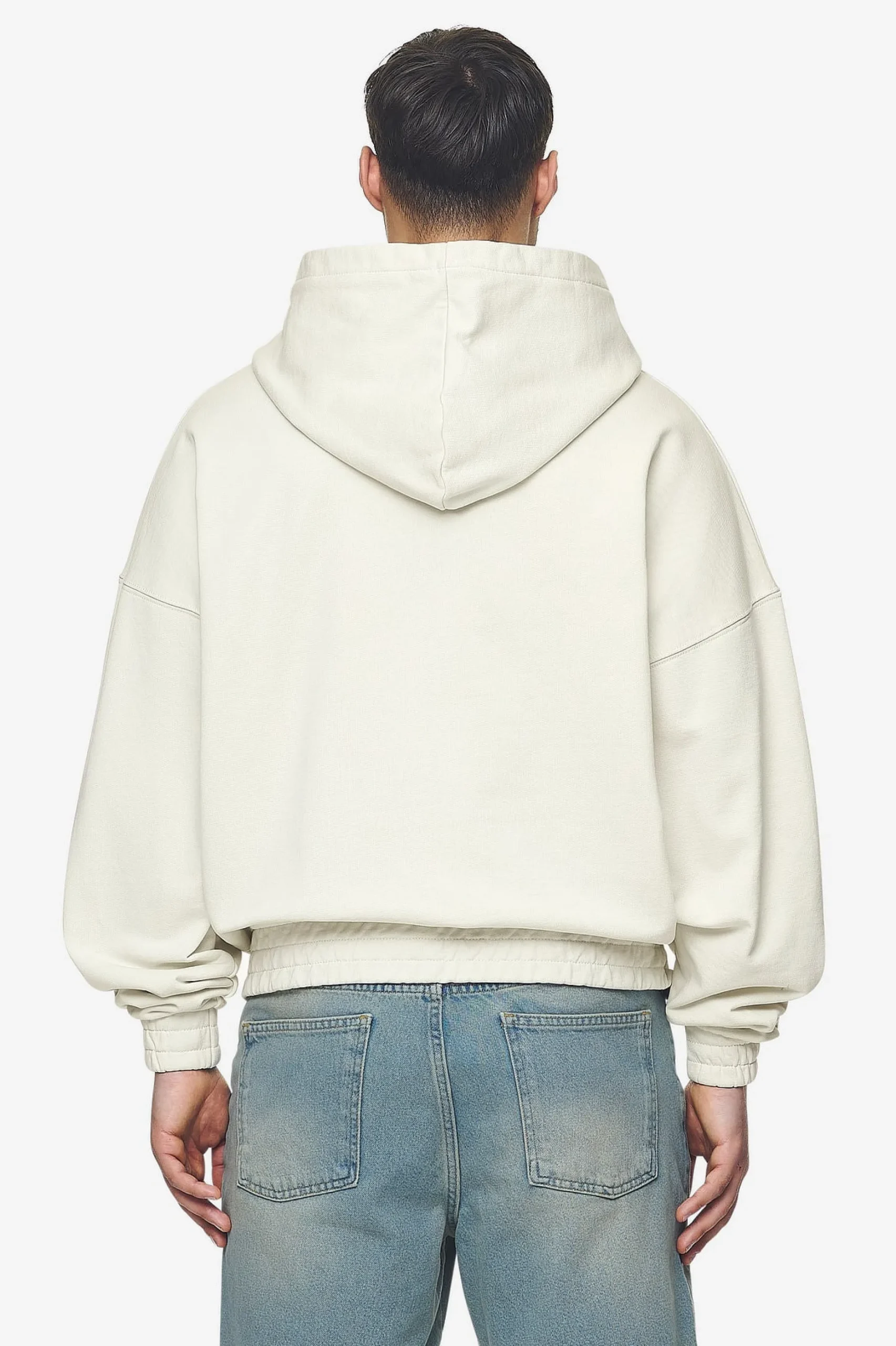 Pegador Avon Boxy Sweat Jacket Washed Salty Cream
