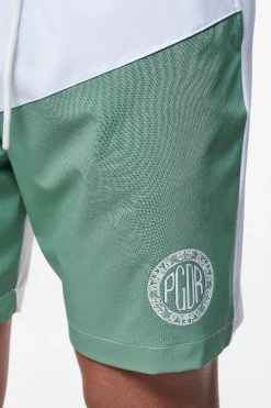 Pegador Baker Swim Shorts White Cypress Green