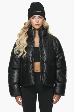 Pegador Baker Vegan Leather Puffer Jacket