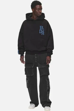 Pegador Bandon Boxy Hoodie Washed Black