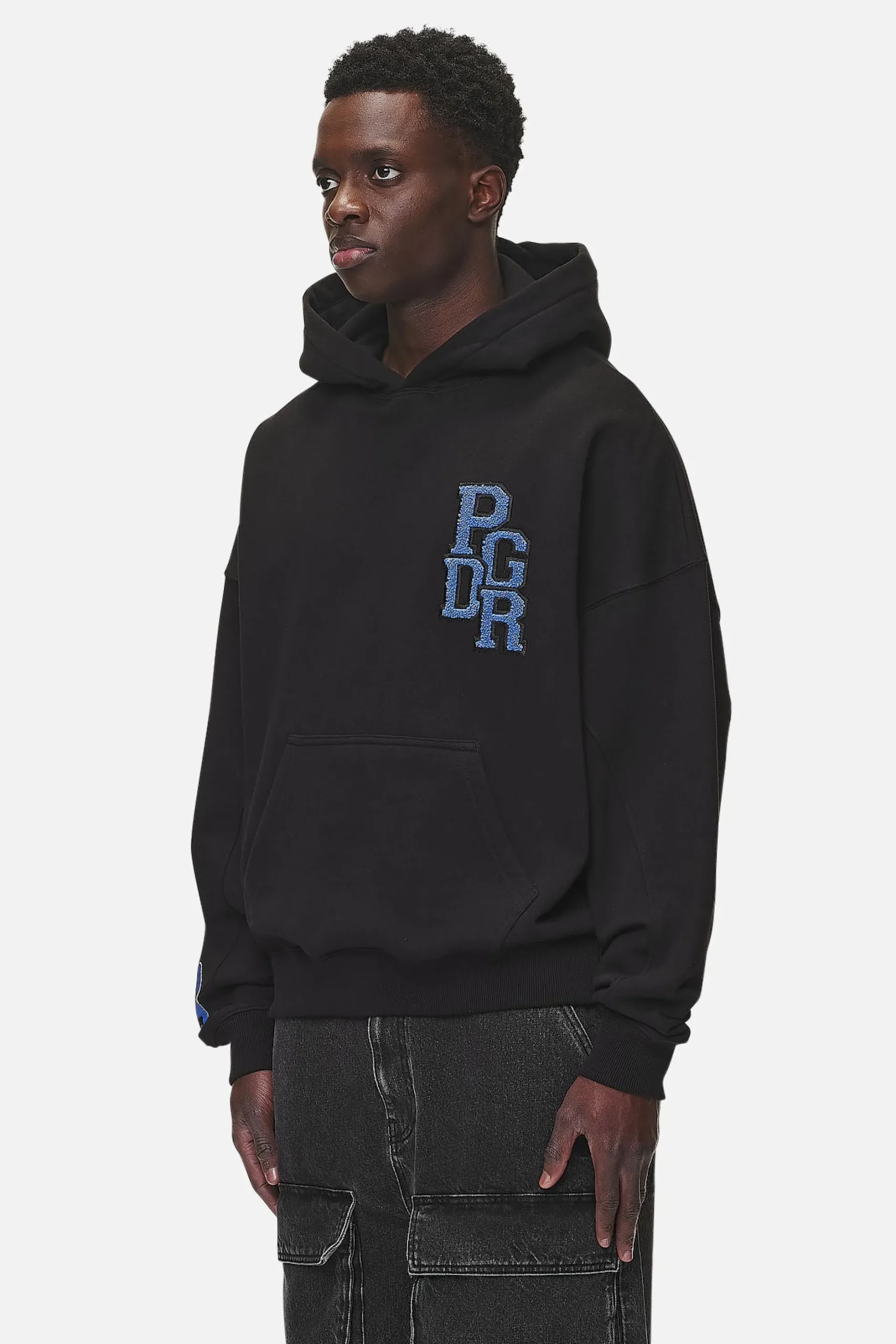 Pegador Bandon Boxy Hoodie Washed Black