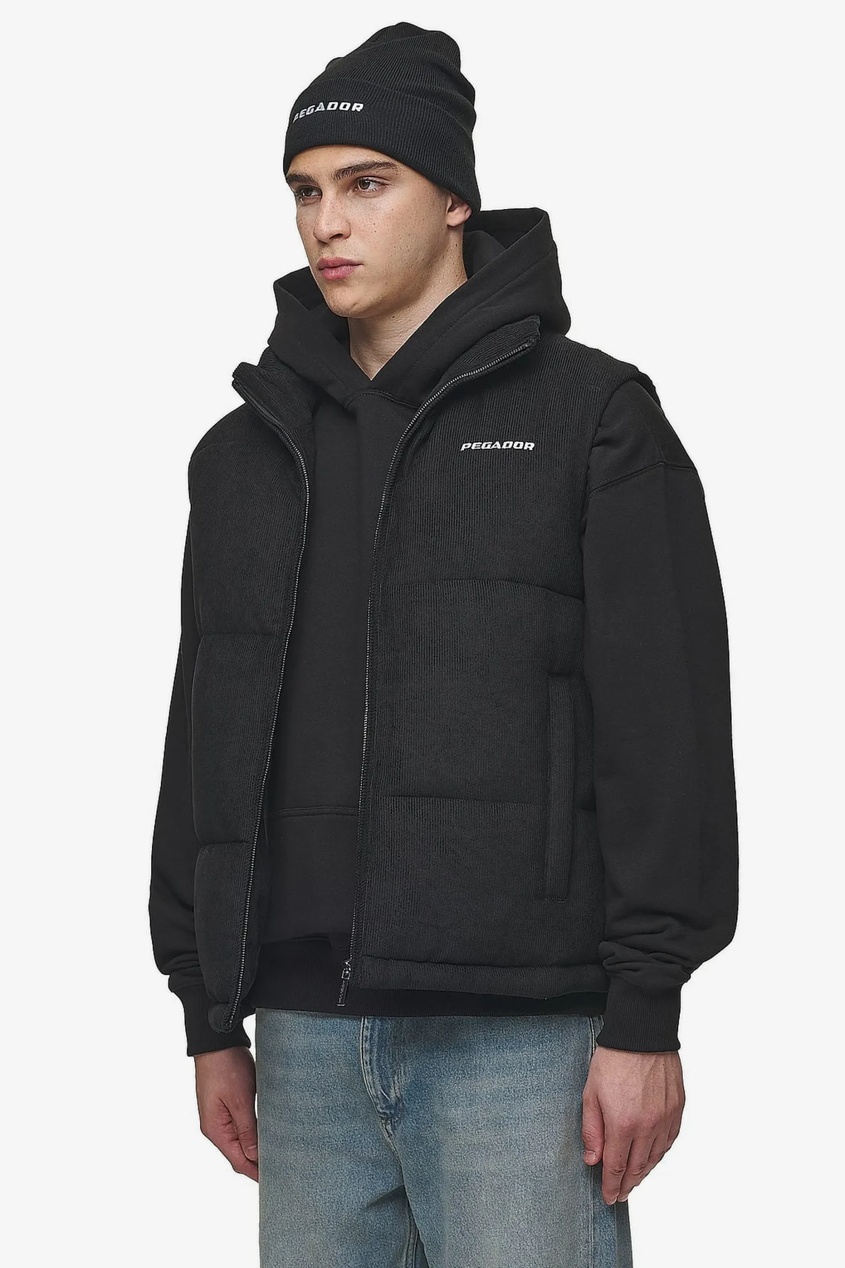 Pegador Bardon Cord Puffer Vest