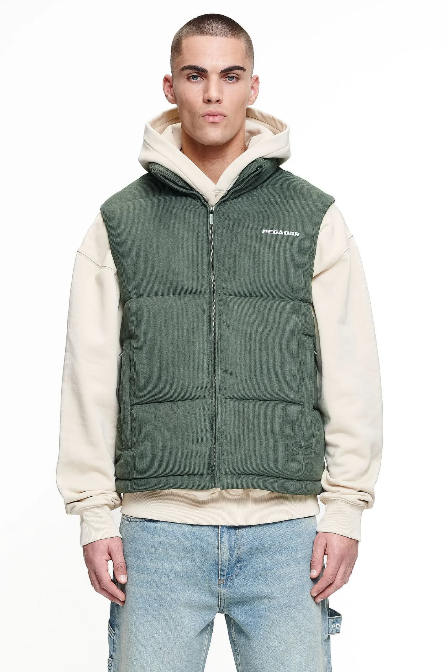 Pegador Bardon Cord Puffer Vest