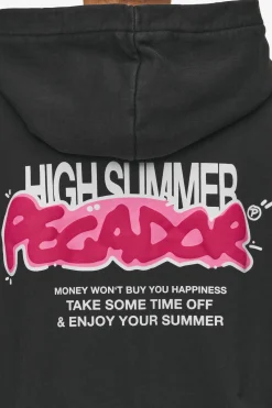 Pegador Barret Terry Oversized Sweat Jacket Vintage Black