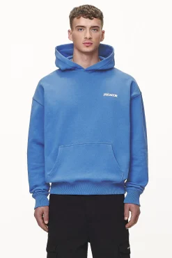 Pegador Bass Oversized Hoodie Washed Retro Blue