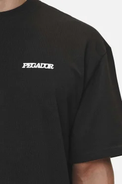 Pegador Bass Oversized Tee Washed Black