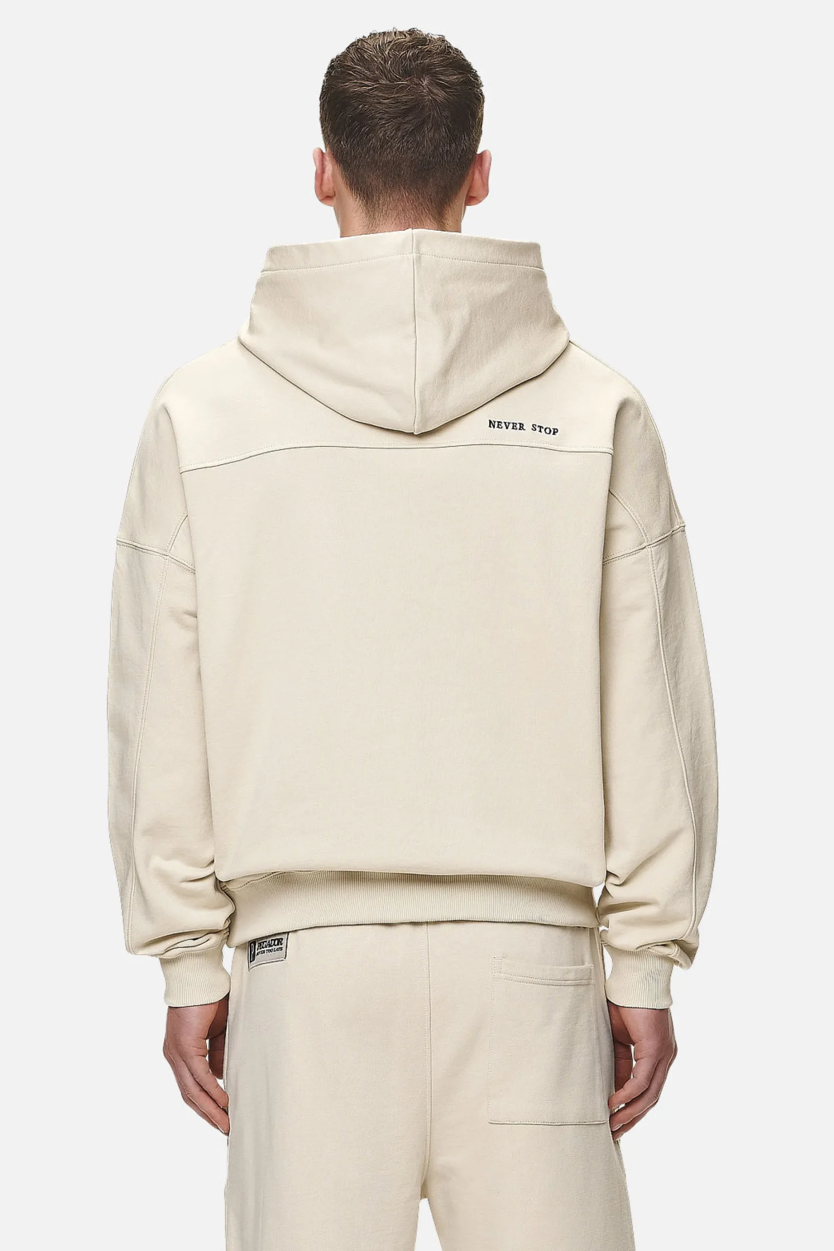 Pegador Beech Terry Boxy Hoodie Washed Desert Sand