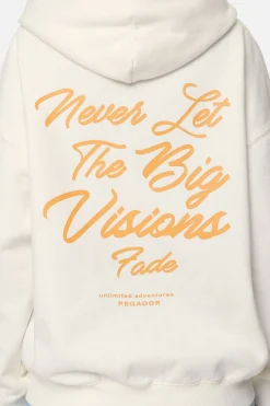 Pegador Berri Oversized Zip Hoodie Washed Coconut Milk
