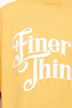 Pegador Birca Heavy Oversized Tee Vintage Washed Golden Sun