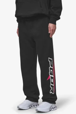 Pegador Blamor Wide Sweat Pants Washed Black