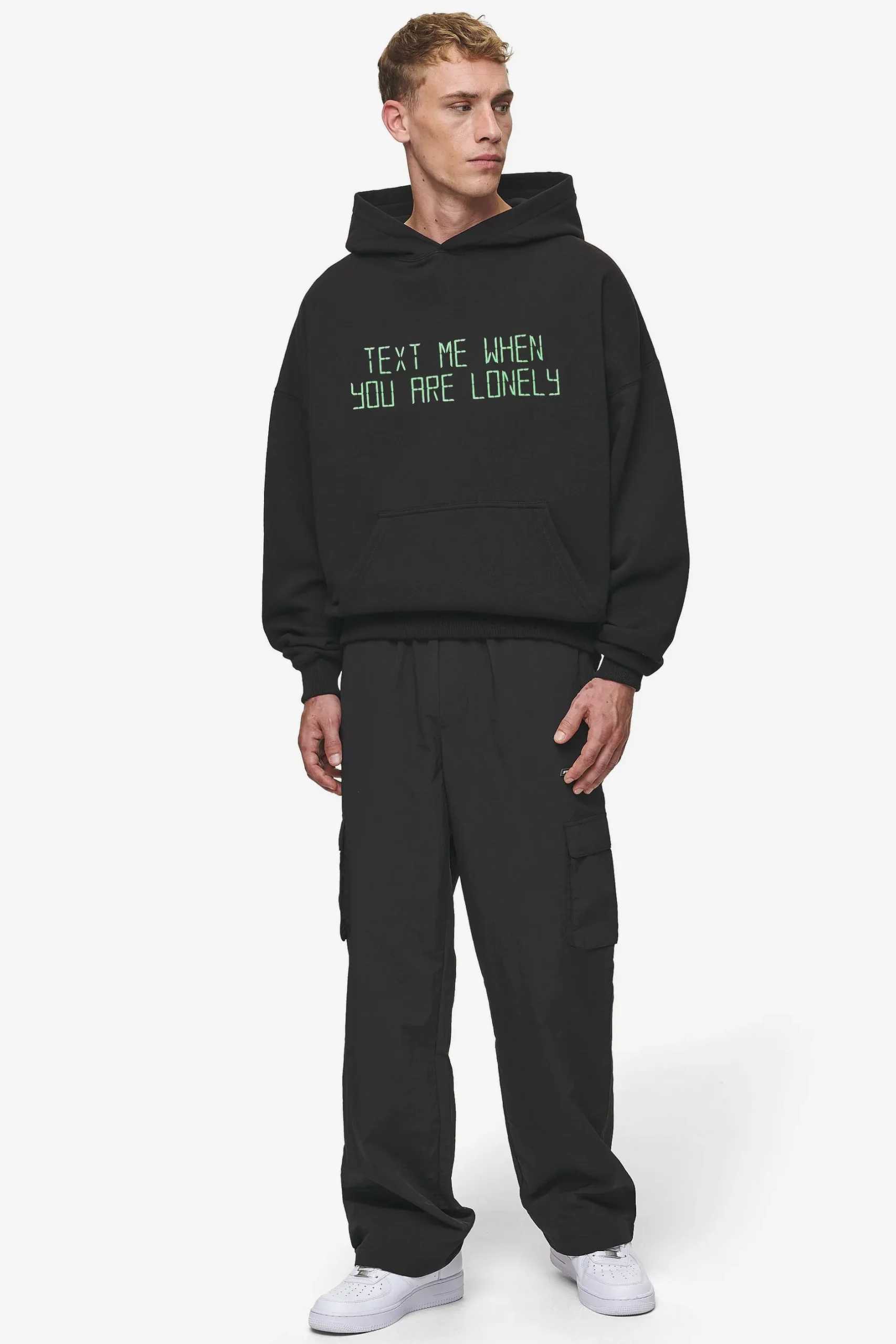 Pegador Bleek Boxy Hoodie Washed Black