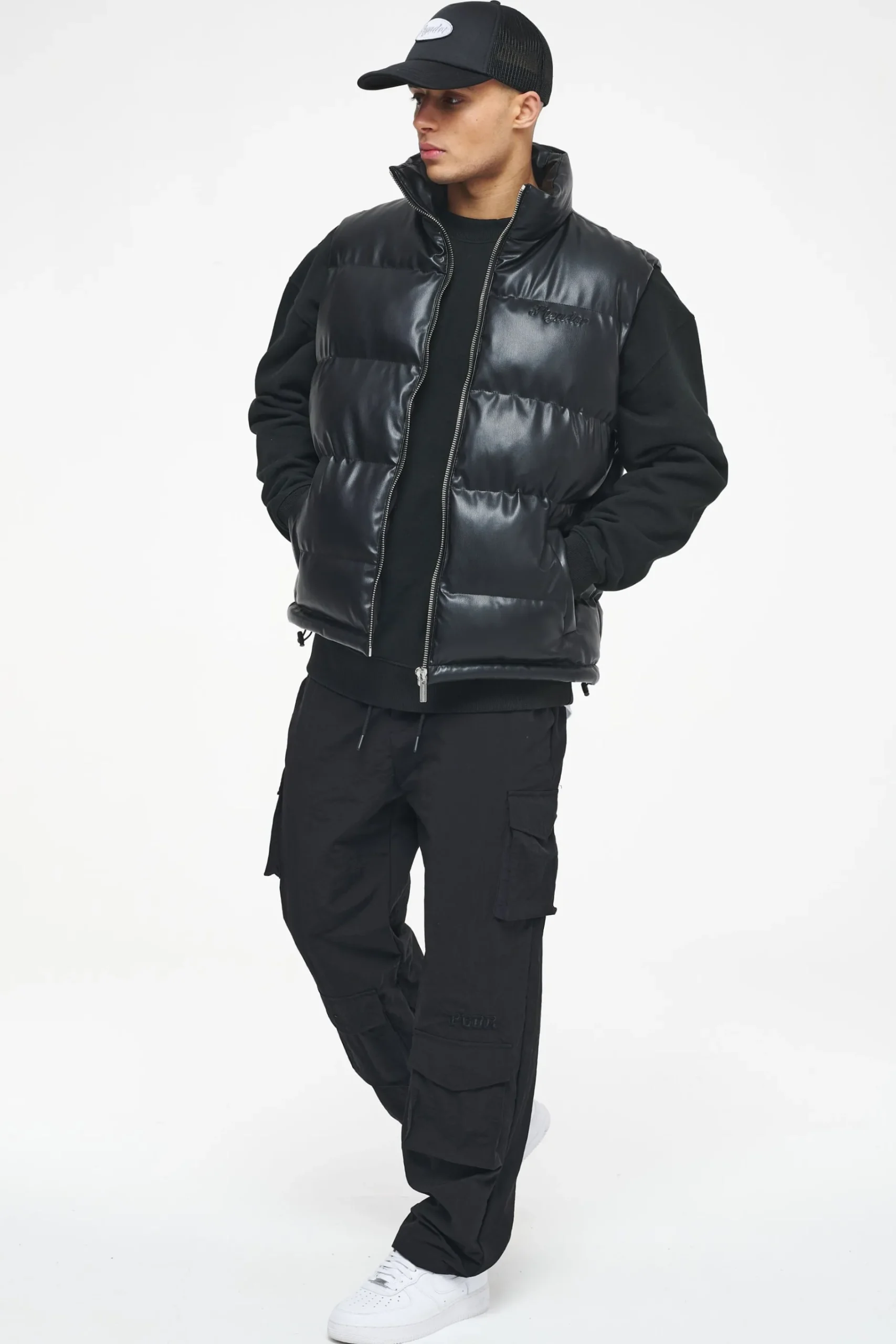 Pegador Bonac Baggy Track Pants Black