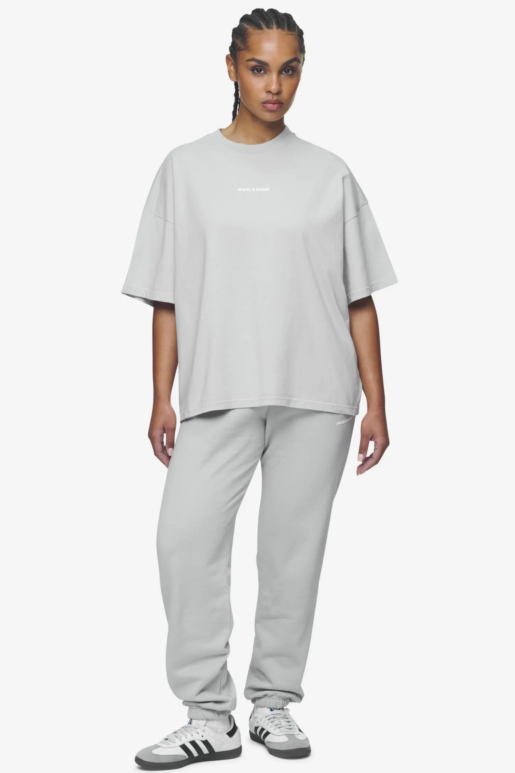 Pegador Bracy Heavy Oversized Tee White Gum