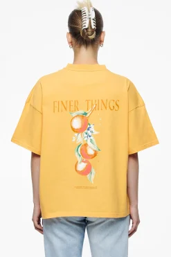 Pegador Brenda Heavy Oversized Tee Vintage Washed Golden Sun
