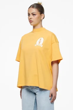 Pegador Brenda Heavy Oversized Tee Vintage Washed Golden Sun