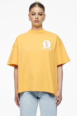 Pegador Brenda Heavy Oversized Tee Vintage Washed Golden Sun