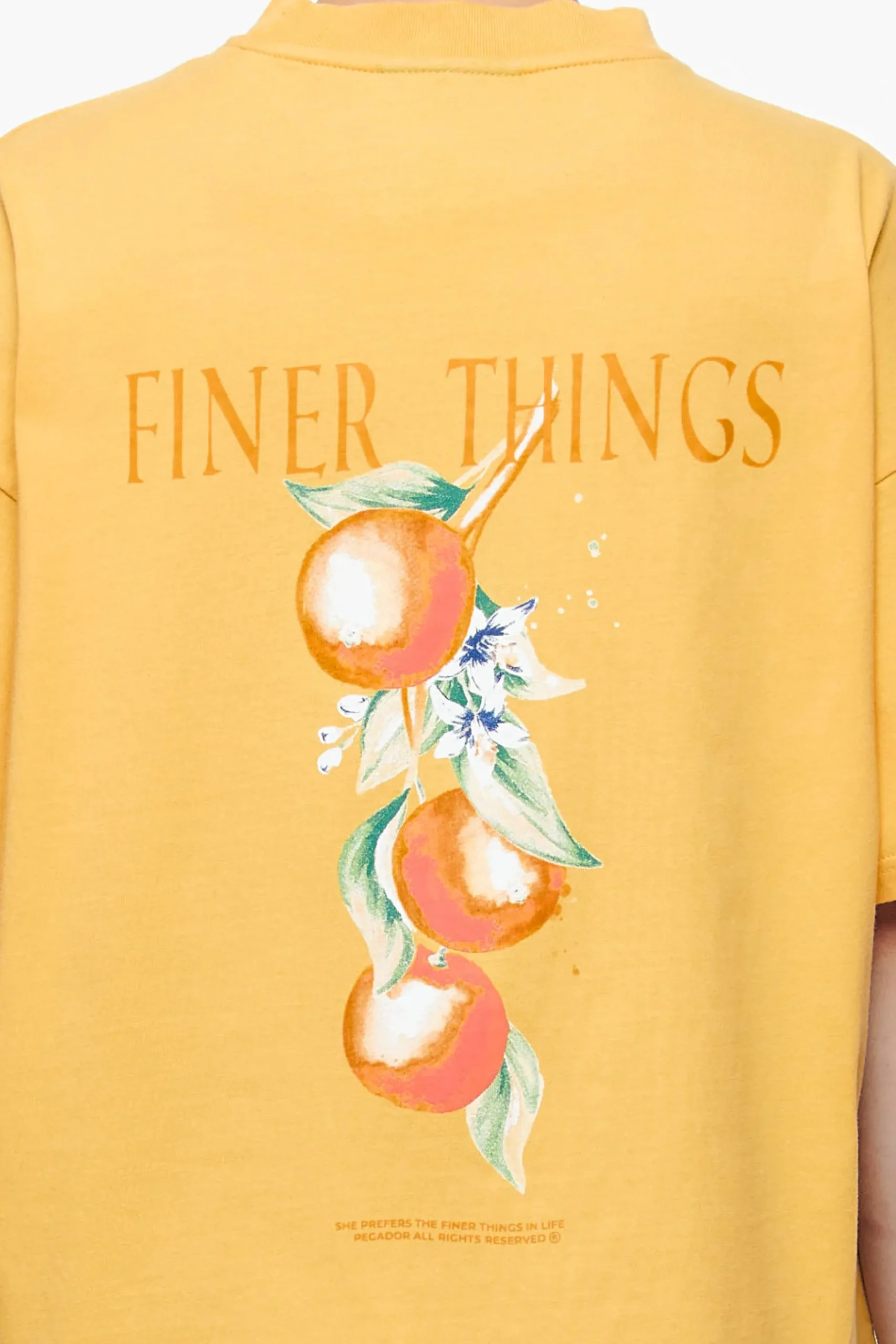 Pegador Brenda Heavy Oversized Tee Vintage Washed Golden Sun