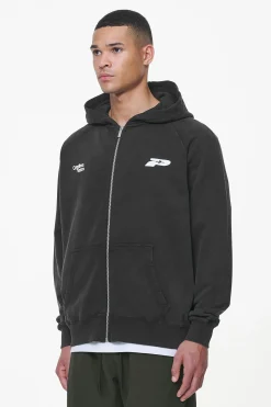 Pegador Caesar Terry Raglan Sweat Jacket Vintage Black