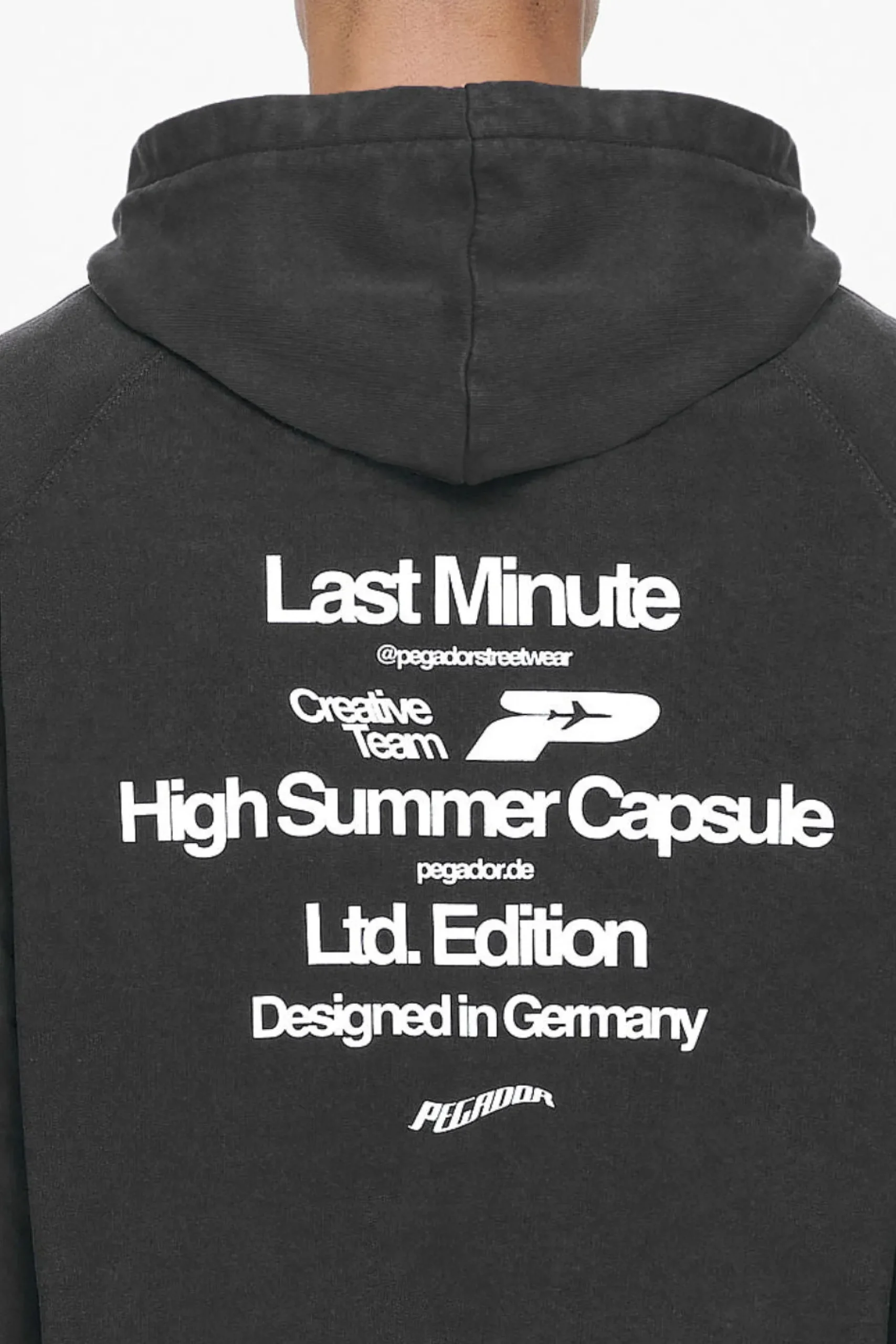 Pegador Caesar Terry Raglan Sweat Jacket Vintage Black