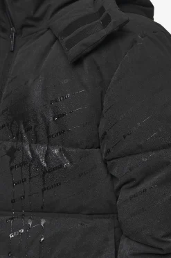 Pegador Carvel Water-Reactive Logo Puffer Jacket Black