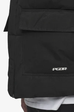 Pegador Carvel Water-Reactive Logo Puffer Jacket Black
