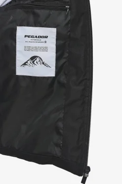 Pegador Carvel Water-Reactive Logo Puffer Jacket Black