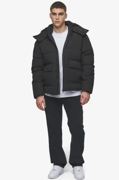 Pegador Carvel Water-Reactive Logo Puffer Jacket Black