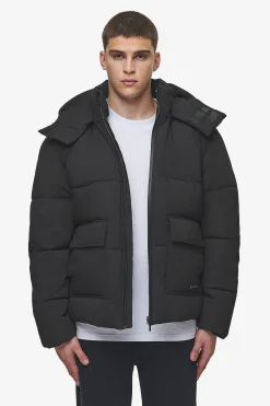 Pegador Carvel Water-Reactive Logo Puffer Jacket Black