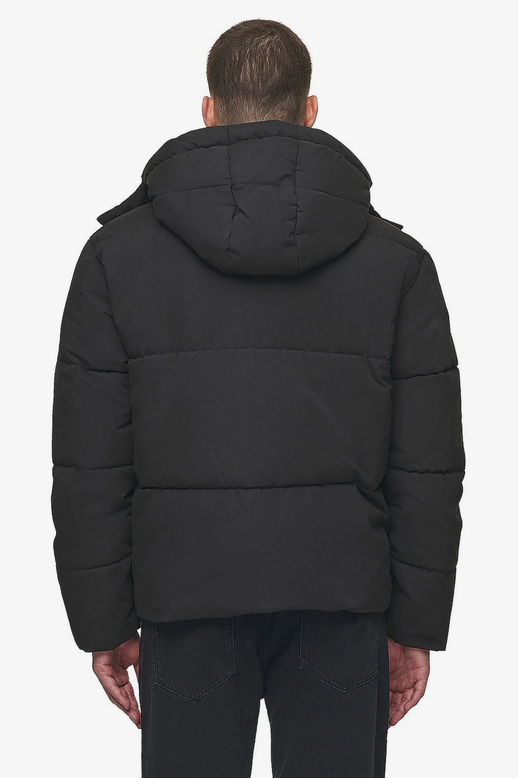 Pegador Carvel Water-Reactive Logo Puffer Jacket Black