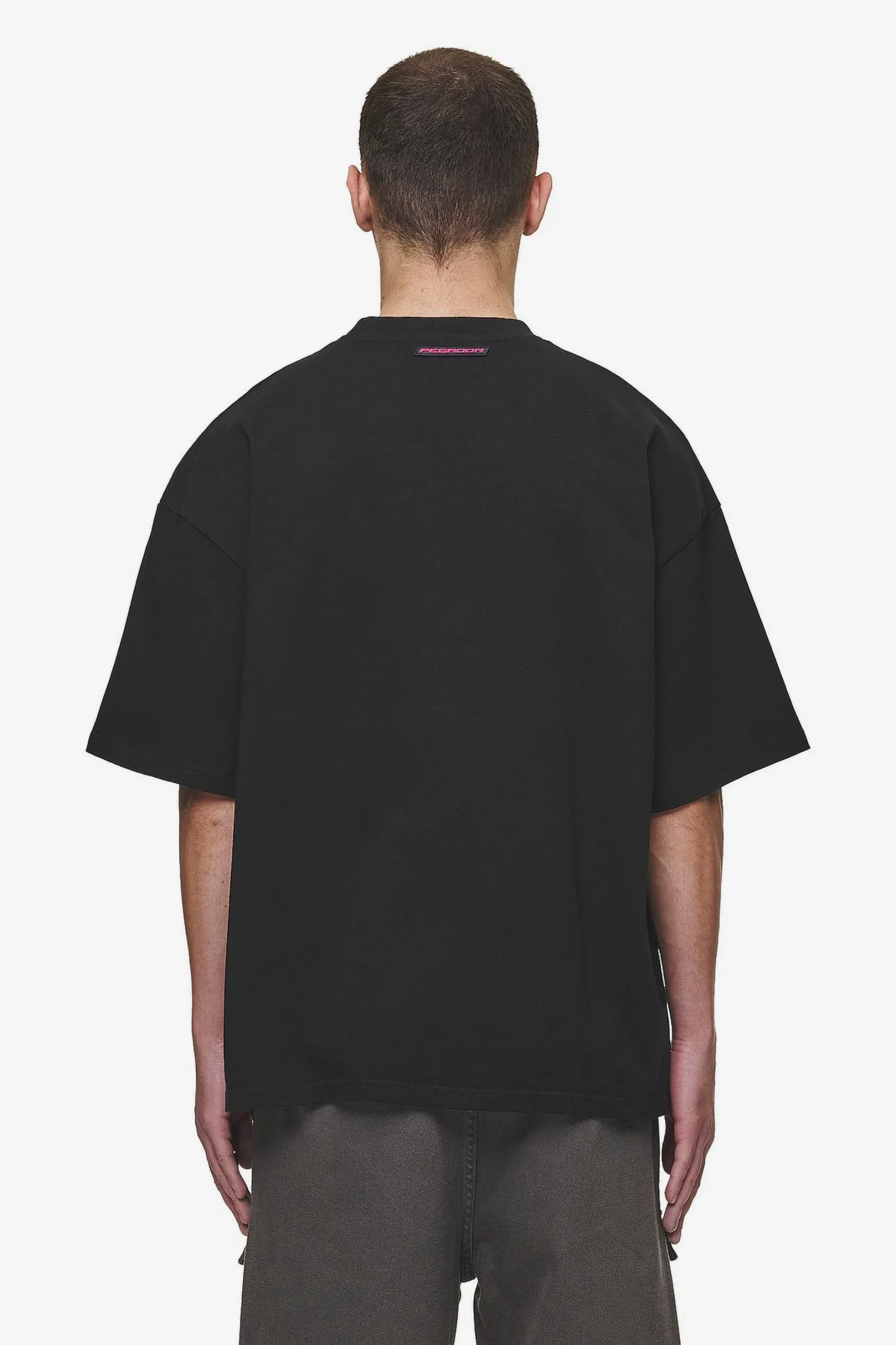 Pegador Carver Boxy Tee Washed Black