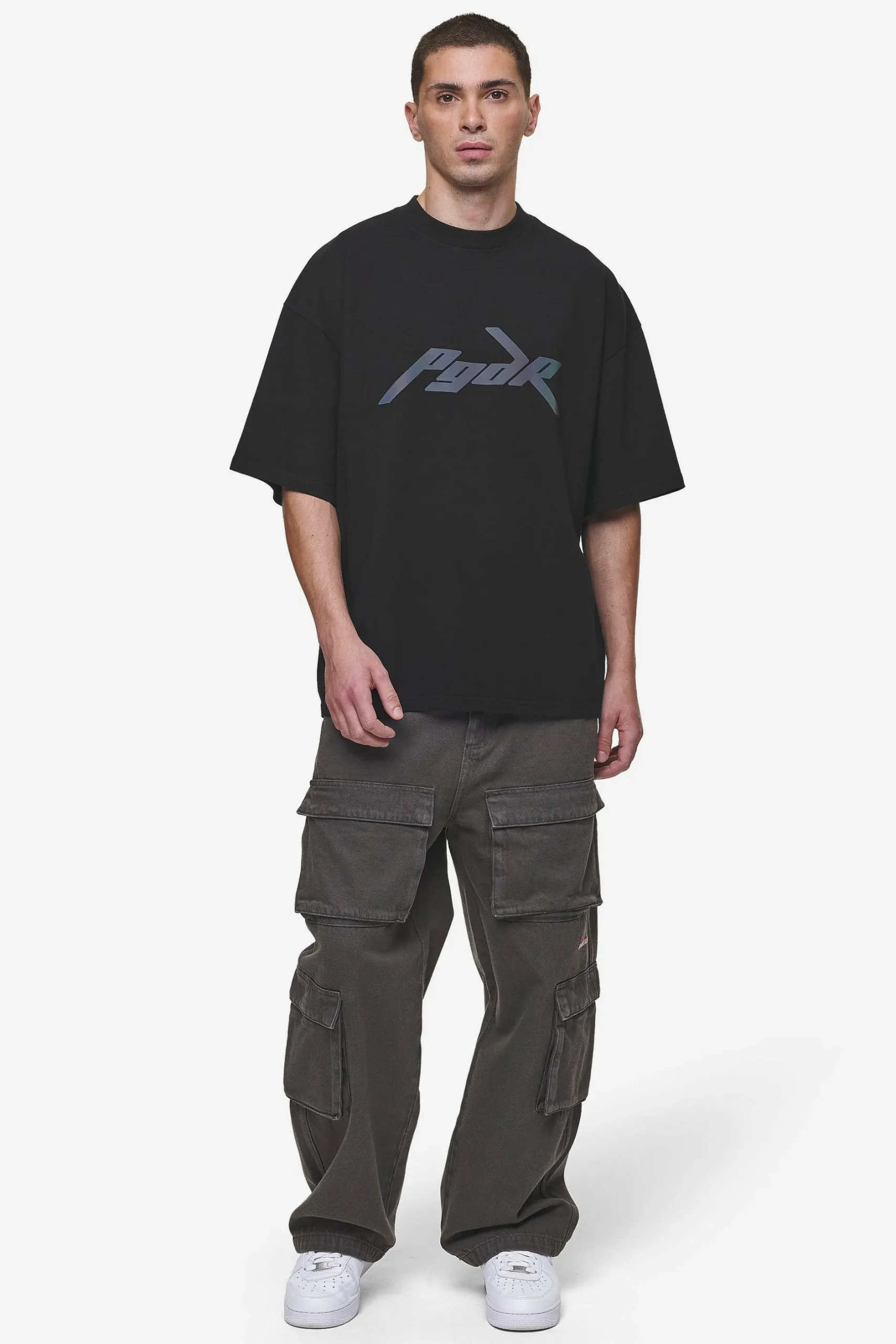 Pegador Carver Boxy Tee Washed Black