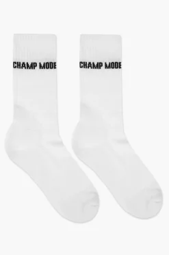 Pegador Champ Socks White Black
