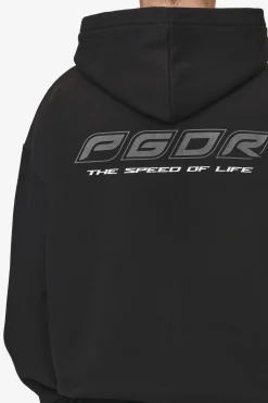 Pegador Charles Oversized Sweat Jacket Washed Black