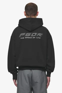 Pegador Charles Oversized Sweat Jacket Washed Black