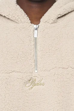 Pegador Clare Teddy Half Zip Hoodie