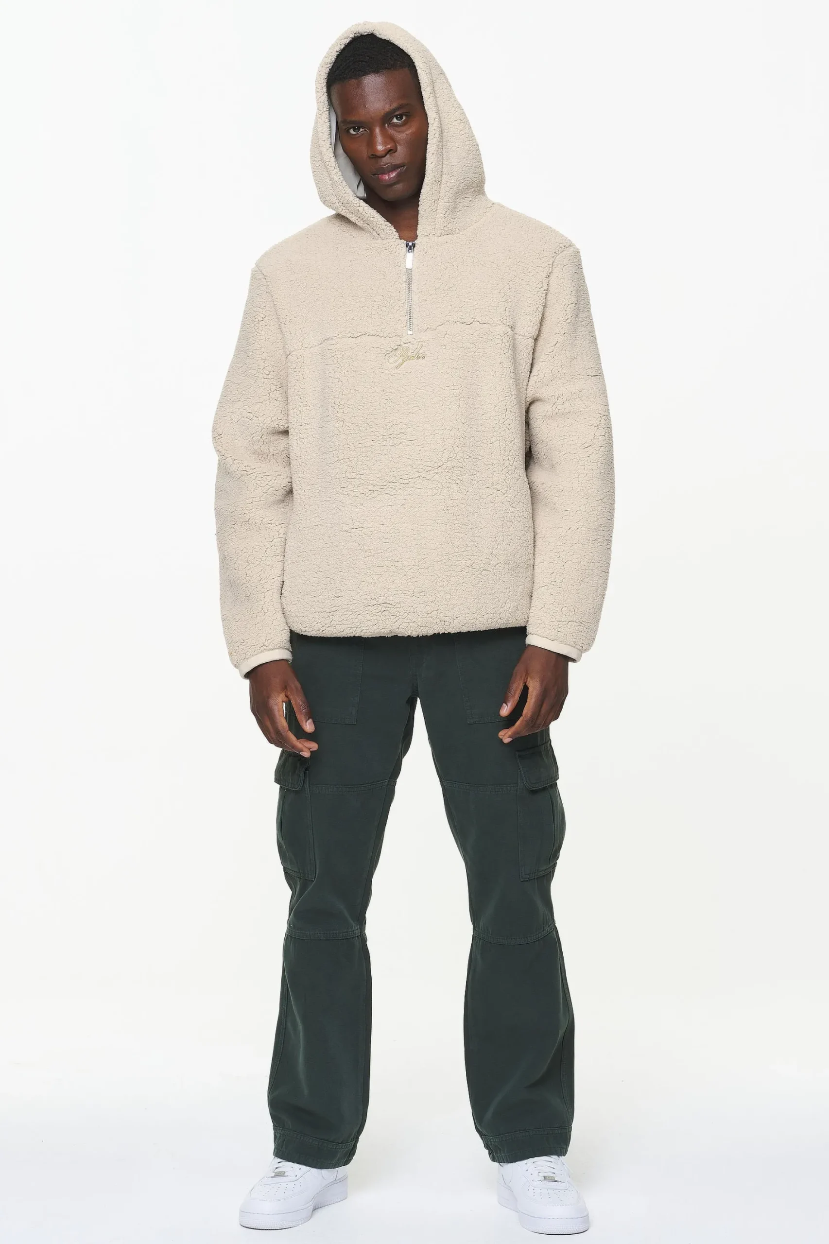 Pegador Clare Teddy Half Zip Hoodie