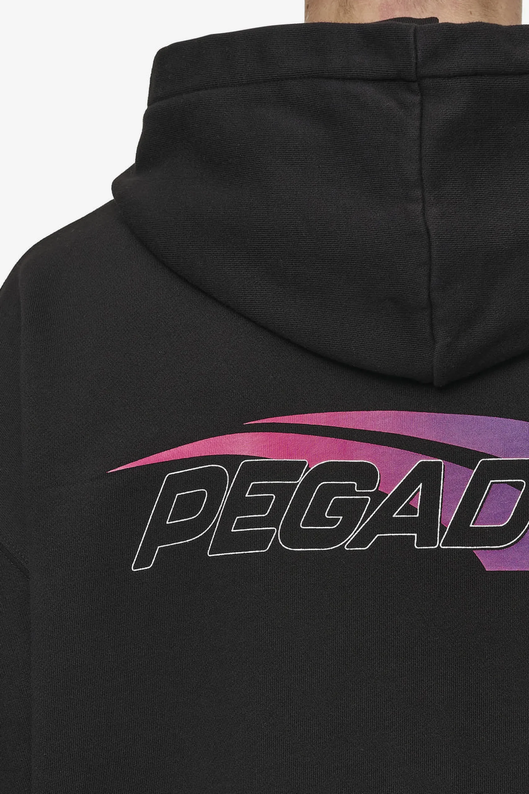 Pegador Clayton Oversized Sweat Jacket Washed Black